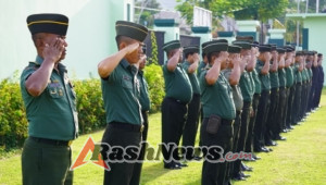 Napas Utama Prajurit: Kapten Manirili Tekankan Kedisiplinan Total di Lapangan Makodim 1630