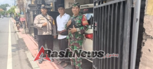 Kolaborasi Bhabinkamtibmas, Babinsa dan Pecalang Amankan Prosesi Ngaben di Banjar Bun