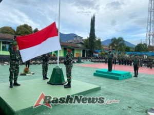 Kodim 1612/Manggarai Bangkitkan Spirit Pengabdian Lewat Upacara Resmi Senin Pagi