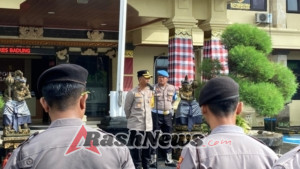 Bangun Semangat Pengabdian, Wakapolres Badung Sampaikan Arahan dalam Apel Pagi