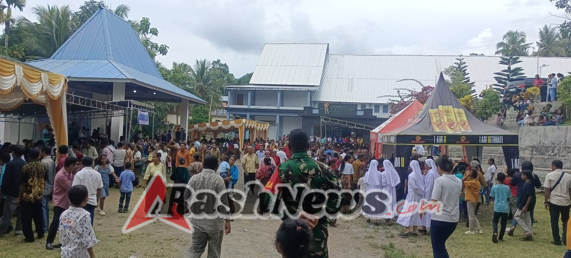 Sinergi TNI dan Masyarakat: Babinsa Ndona Pastikan Keamanan HUT Gereja Immaculata