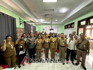 Wakapolsek Nusa Penida Hadiri Lokakarya Mini Lintas Sektor Puskesmas Nusa Penida III.