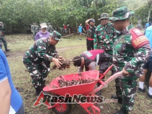 Aksi Nyata Kodim 1617/Jembrana: Dari Sampah Plastik Menuju Kelestarian Mangrove Desa Tuwed