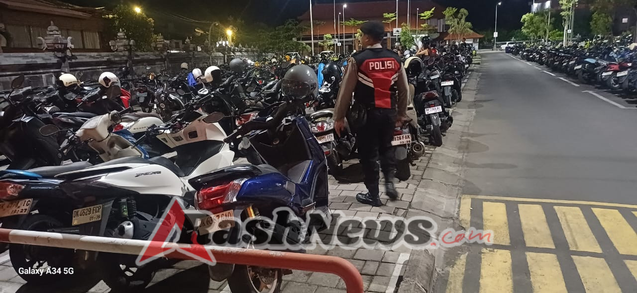 Cegah Curanmor Polsek Kuta Utara Tingkatkan Patroli  Di Sentral Parkir Canggu