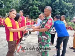 Garda Terdepan Gizi Bangsa: Koramil Lembor Kawal Suksesnya Hari Pertama SPPG di SDI Wae Nakeng