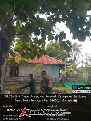 Pengawasan Ketat Babinsa Dasan Anyar pada Pembangunan Koperasi Merah Putih