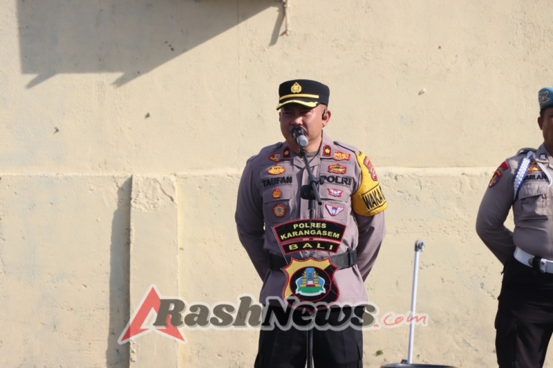 Wakapolres Karangasem Tekankan Kedisiplinan dalam Apel Pagi