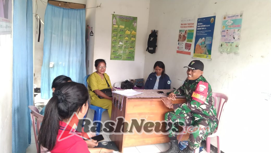 Pendampingan Posyandu Babinsa Binafun Wujud Kepedulian TNI