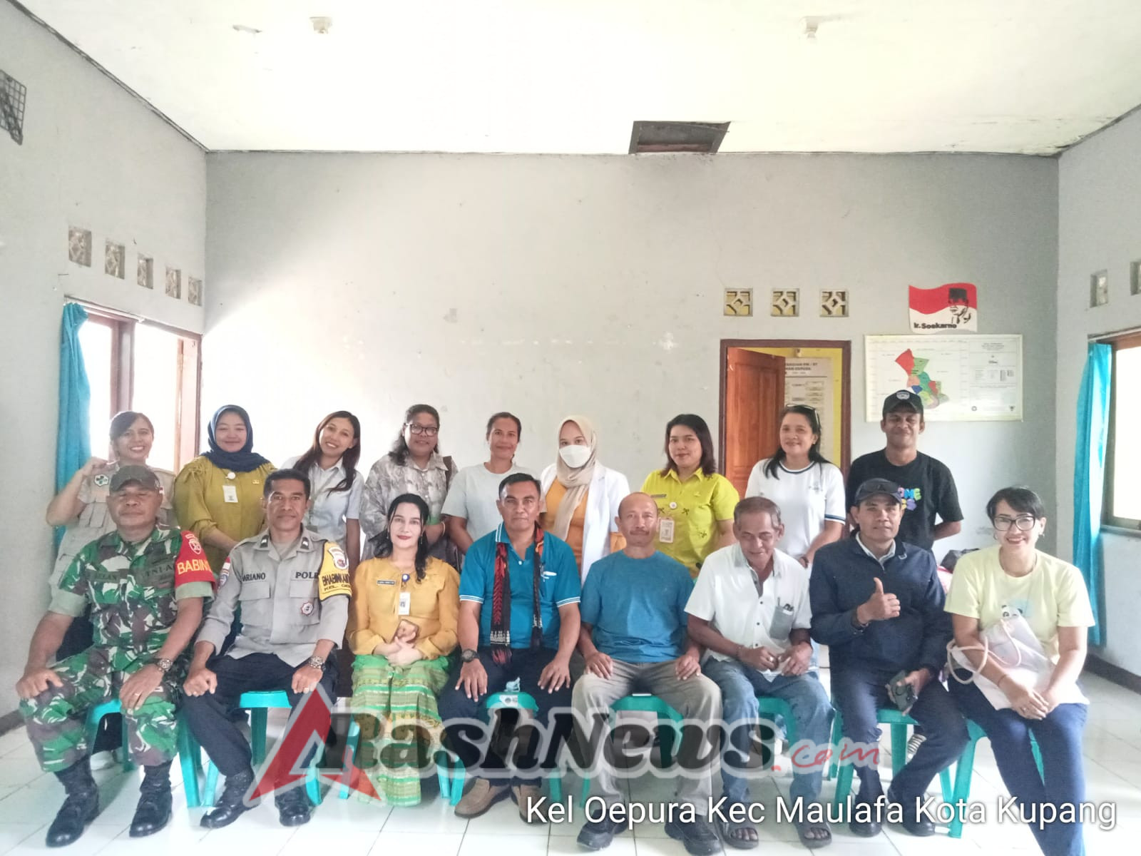 Babinsa Oepura Tegaskan Dukungan Terhadap Program Kesehatan Masyarakat