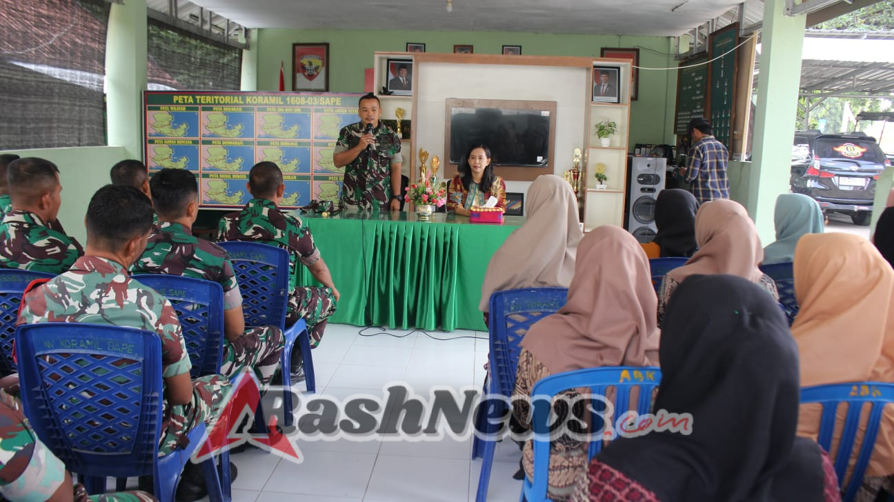 Kunjungan Kerja Dandim 1608/Bima Berjalan Lancar di Markas Koramil Sape