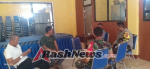 Tingkatkan Komsos, Babinsa Poto Tano Ingatkan Perangkat Desa Soal Kebersihan