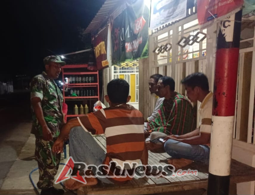 Babinsa Koramil Monta Imbau Warga Utamakan Kerukunan dan Jaga Kesehatan Saat Cuaca Tak Menentu