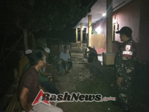 Sinergi Babinsa dan Warga: Ronda Malam di Dusun Wawo Barat Berjalan Kondusif