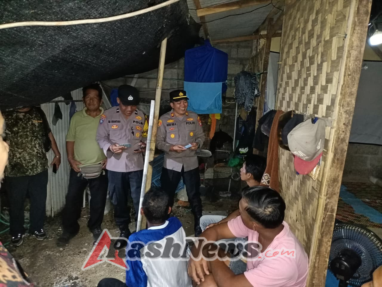 Penertiban Penduduk Non Permanen di Serangan, Kapolsek Densel turun langsung ke lapangan, petakan  Kerawanan Jelang Natal dan Tahun Baru