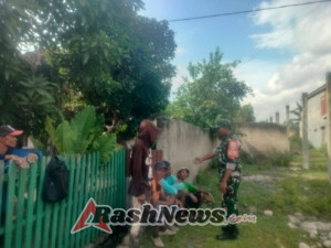 Babinsa Desa Dena Waspadai Penyakit Musim Panca Roba dan Jaga Ketertiban