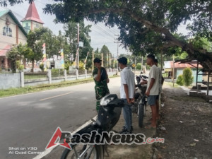 Babinsa Ende Dukung Kamtibmas, Ajak Masyarakat Waspada dan Aktif Berkoordinasi