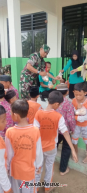 TNI Bersama Sekolah Sukseskan Makan Bergizi Gratis di Kecamatan Seteluk