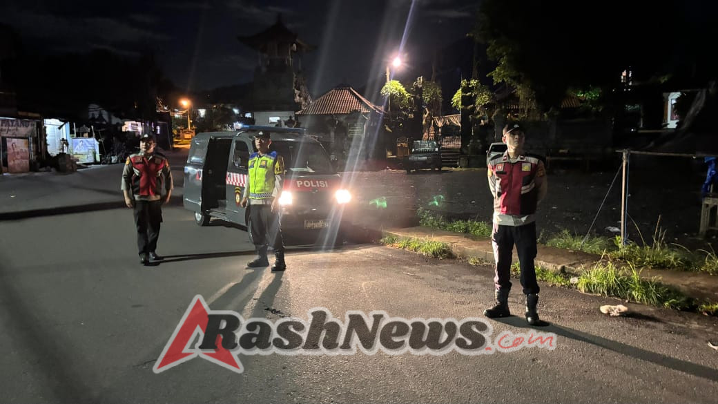 Blue Light Patrol Polsek Bebandem, Cegah Curanmor dan Jaga Situasi Kondusif di Malam Hari