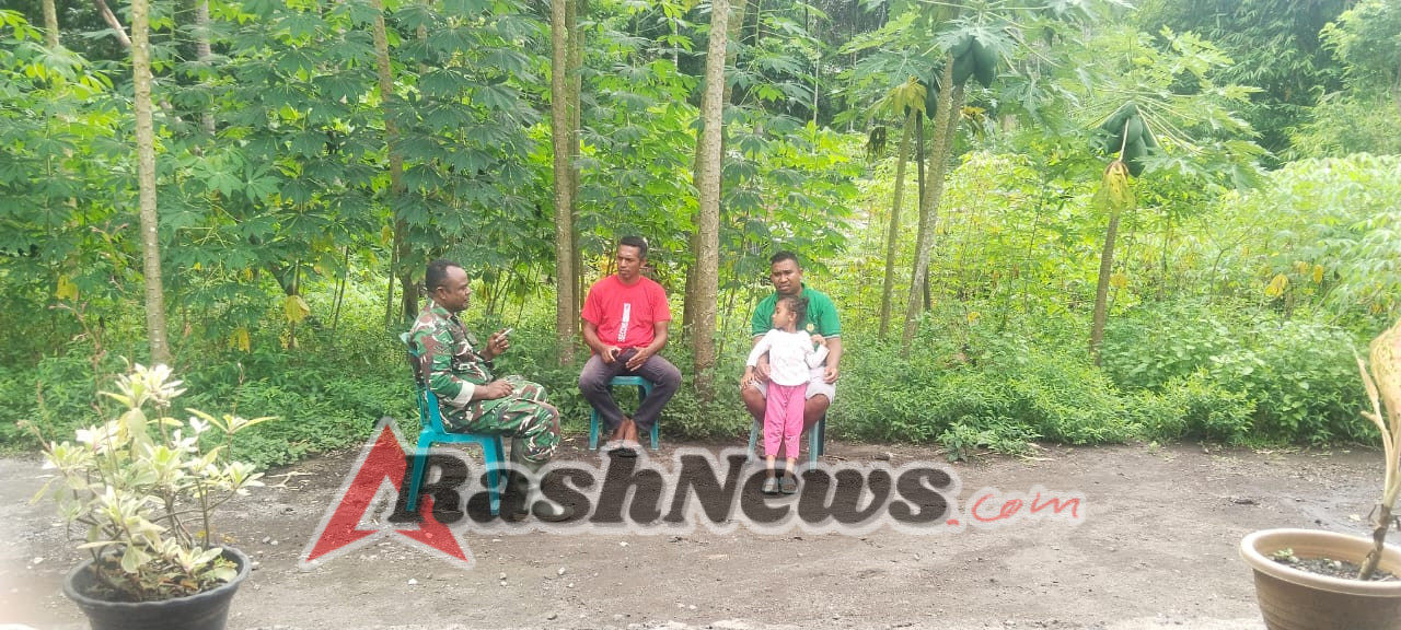 Warga Antusias Sambut Kegiatan Komsos Babinsa Koramil 1602-01/Ende