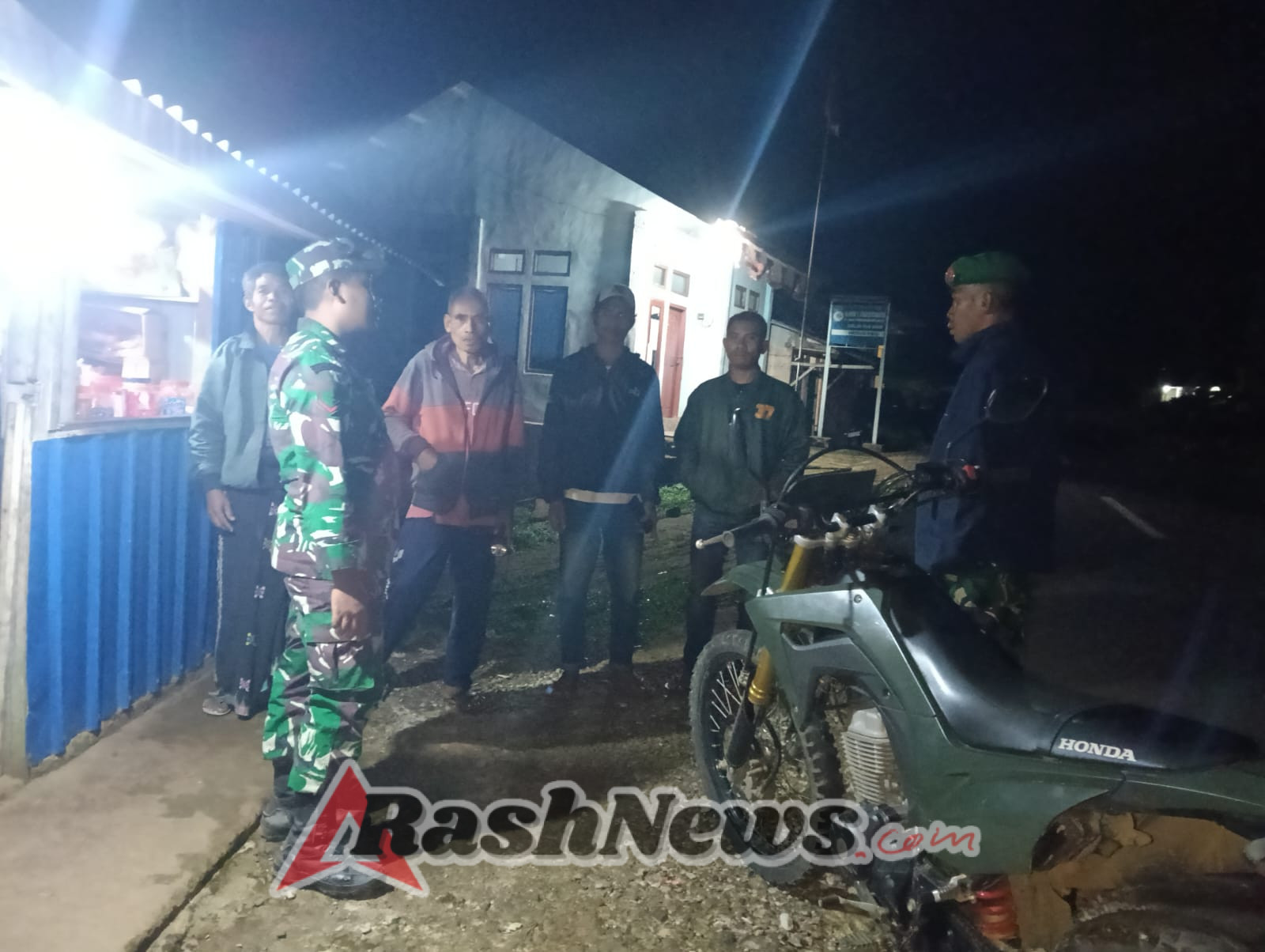 Perkuat Keamanan Wilayah, Koramil 1630-03/MP Intensifkan Patroli Kamtibmas Malam Hari di Noa