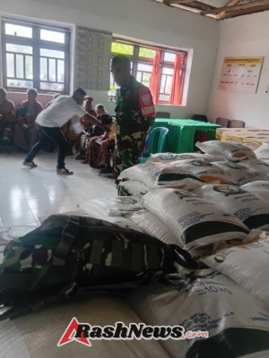 Koramil Kota SoE Pastikan Penyaluran Bantuan Pangan Tepat Sasaran di Desa Nulle
