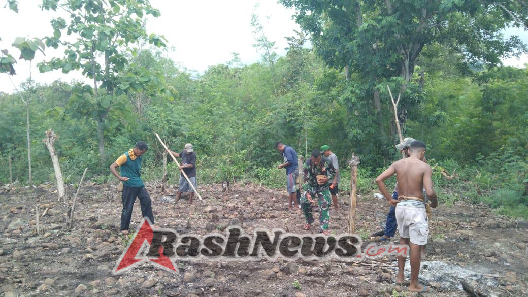 Kopda Kristianto Serang Dampingi Warga dalam Kegiatan Tanam Padi di Bandar