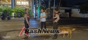 Blue Light Patrol Unit Samapta Polsek  Kuta Utara Imbau Security Hotel Tingkatkan Kewaspadaan.