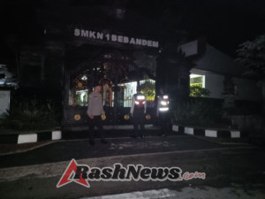 Dengan ” Bluelight ” Patrol, Polsek Bebandem Cegah Kejahatan Malam Hari