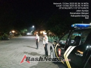 Patroli Harkamtibmas Polsek Mengwi Ciptakan Kamtibmas yang Kondusif