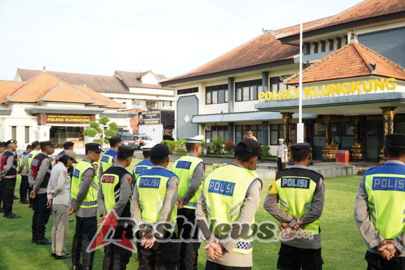 Apel Kesiapan KRYD Dalam Rangka Harkamtibmas Menjelang Operasi “Lilin Agung 2025” Polres Klungkung