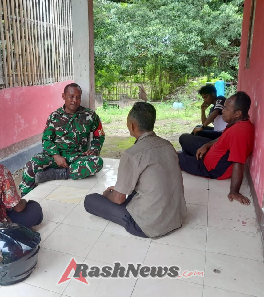 Desa Tou Barat Nyaman dan Tertib Berkat Kehadiran Babinsa Koramil 1602-04/Maurole