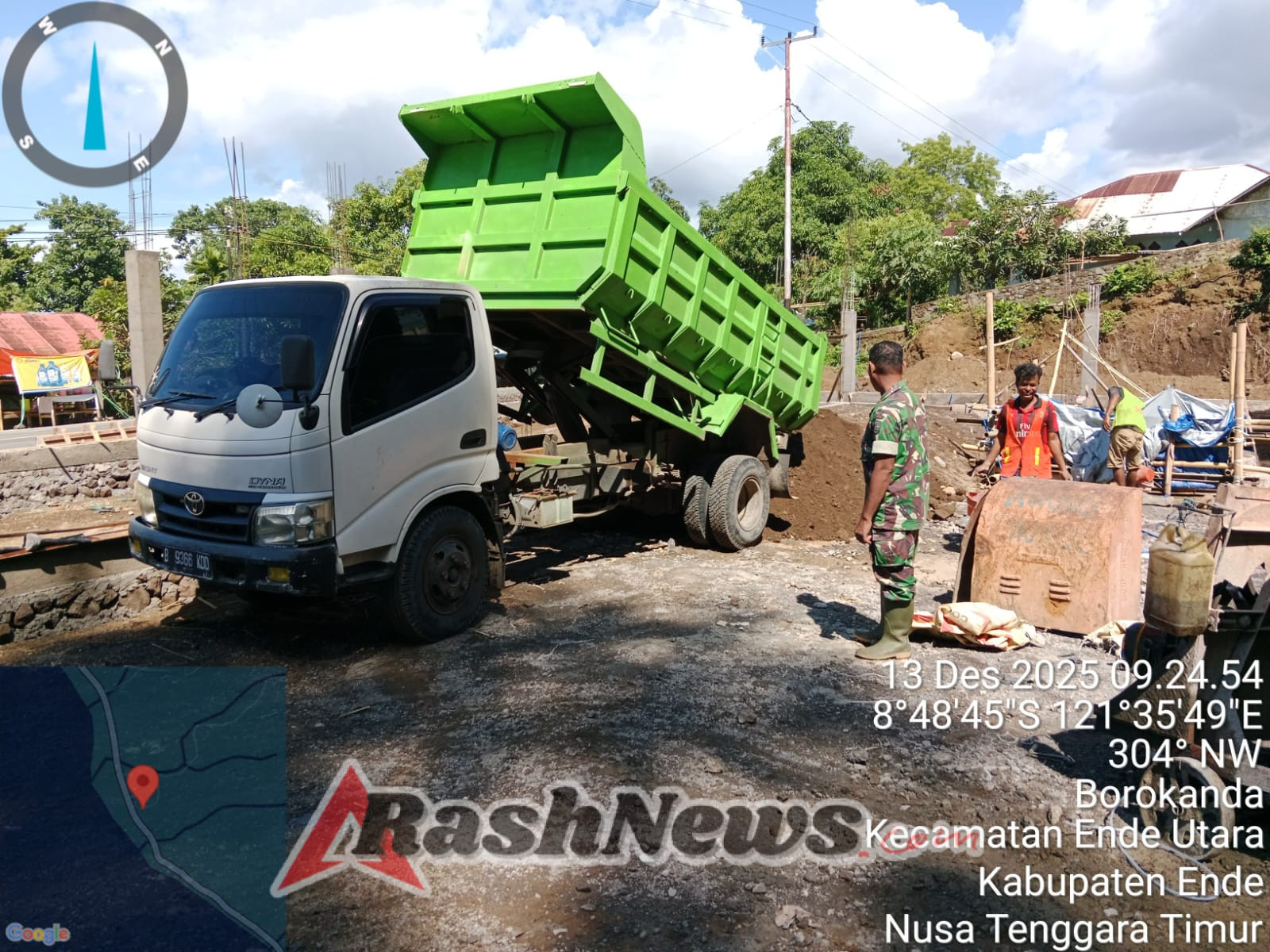 TNI Koramil 1602-01/Ende Turut Mendampingi Pembangunan Koperasi Desa