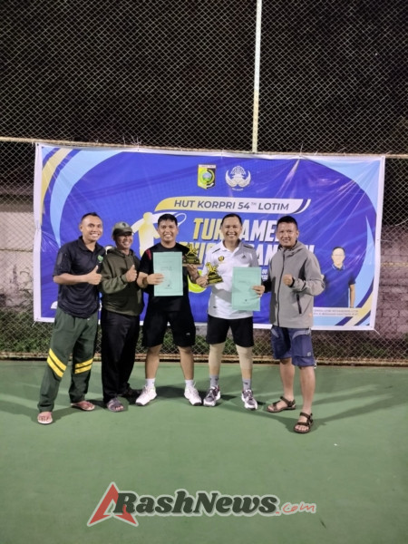 Turnamen Tenis Lapangan Semarakkan Peringatan HUT Korpri ke-54 di Lombok Timur