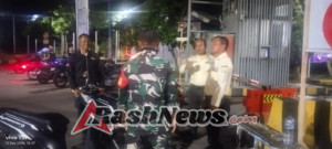 Patroli Malam Babinsa Labuhan Lombok Jaga Kondusifitas Pelabuhan Kayangan