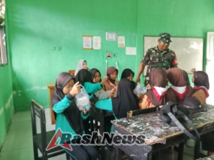 Koramil 1628-03/Seteluk Pastikan Pelaksanaan MBG Aman dan Tepat Sasaran