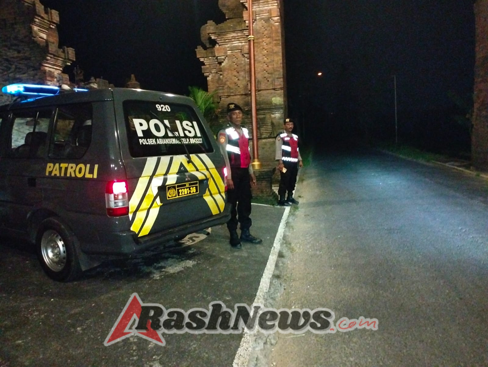 Antisipasi Kerawanan Malam Minggu, Samapta Polsek Abiansemal Intensifkan Patroli