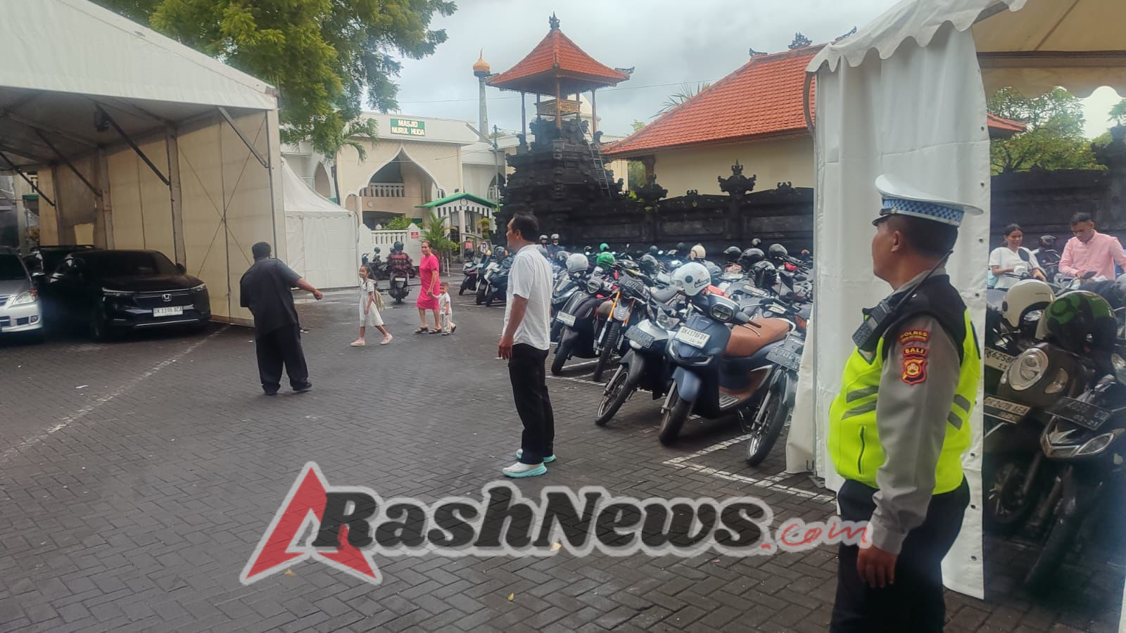 Polres Bandara Siagakan Personel Amankan Ibadah Minggu di Gereja Ekklesia