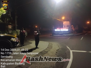 Atensi Malam Minggu, Polsek Mengwi Susuri Jalur Balapan Liar