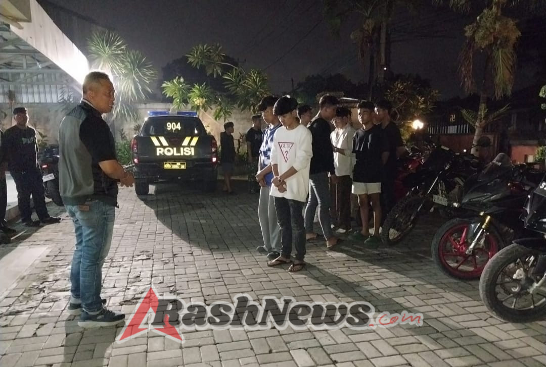 Resahkan Pengguna Jalan, Polsek Dentim Amankan Konvoi Pelajar