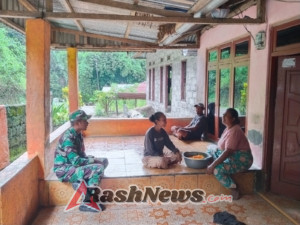 Komsos dan Pamwil Babinsa Koramil 1602-02/Wolowaru Berjalan Aman dan Lancar