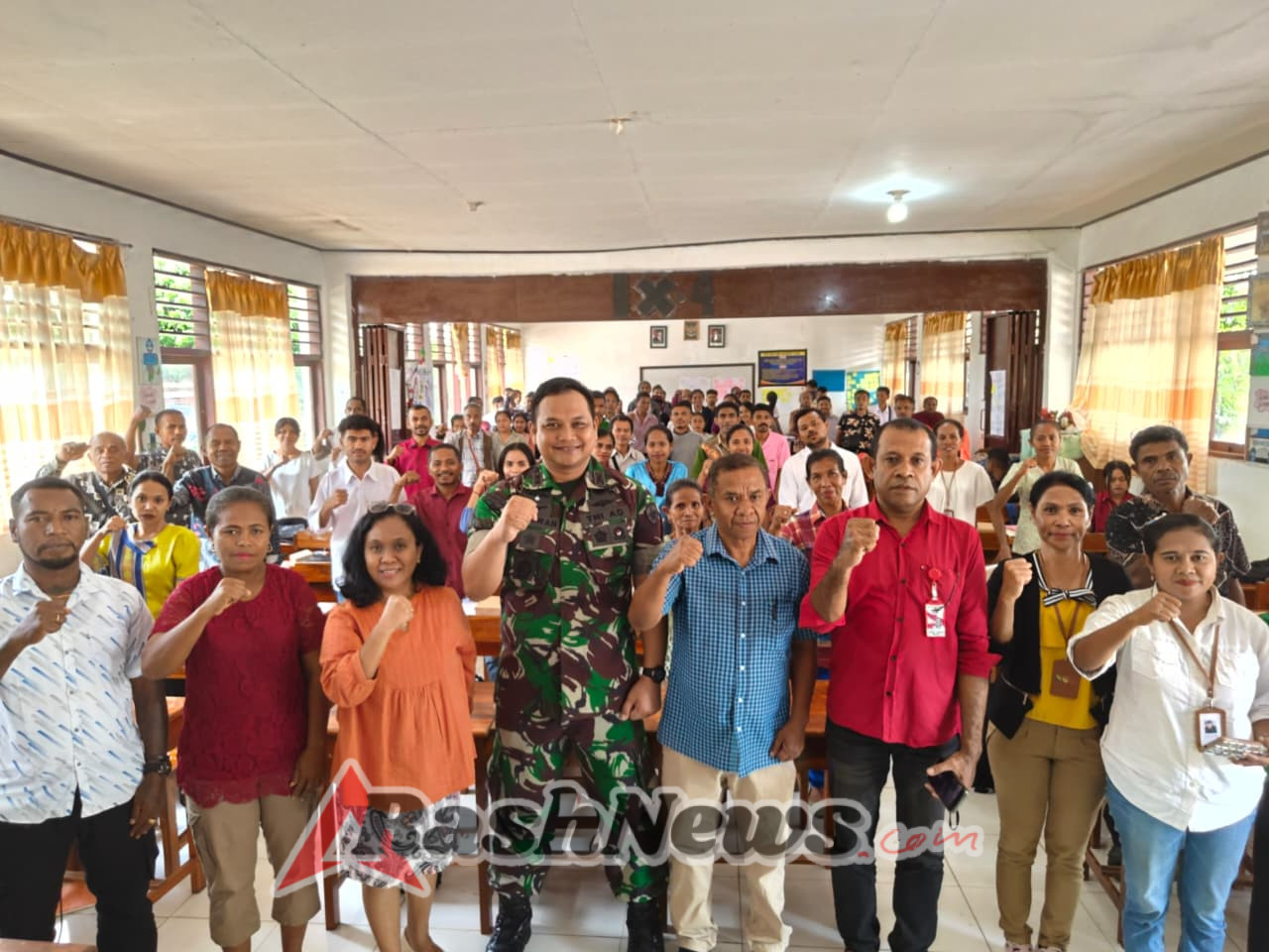 Dandim 1621/TTS Dorong Gotong Royong Pembangunan Koperasi Merah Putih di Forum Komunikasi Pengurus