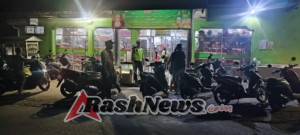 Pawas pimpin Anggota Patroli Swalayan Cegah Kejahatan, Sampaikan Himbauan Kamtibmas.