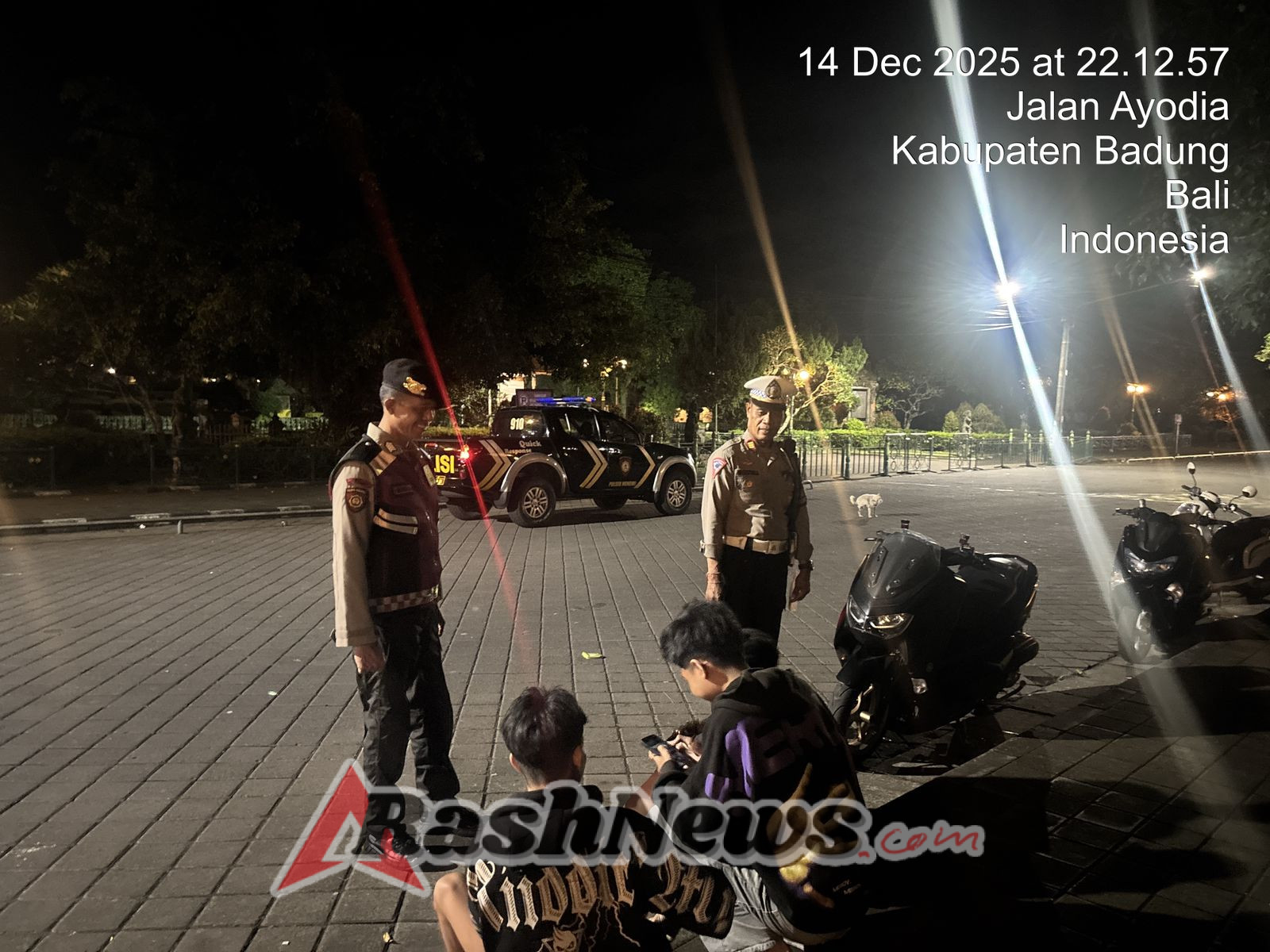 Komunikasi Dua Arah Dalam Menjaga Kamtibmas, Polsek Mengwi Sampaikan Imbauan Kamtibmas