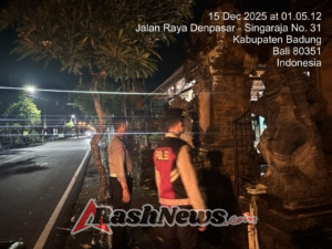 Patroli Malam di Kawasan Pura, Polsek Mengwi Cegah Gangguan Kamtibmas