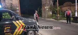 Jaga Kamtibmas Pagi Hari, Patroli Subuh Samapta Polsek Abiansemal Fokus Strong Point Jalur Sunyi