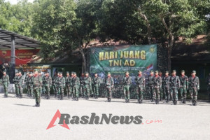 Kodim 1605/Belu Gelar Upacara Peringatan Hari Juang Tentara Nasional Indonesia Angkatan Darat Ke-80 Tahun 2025