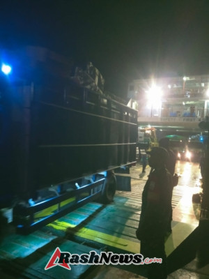 Babinsa Pastikan Kelancaran Aktivitas Pelabuhan ASDP Ofalangga Malam Hari