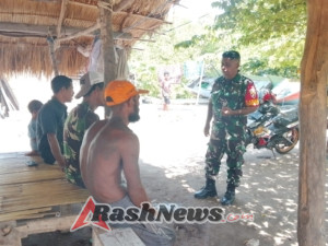Babinsa Serda Rahmad Bao Berikan Himbauan Sosial di Desa Pandai