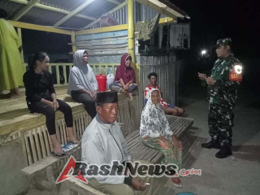 Koramil Woha Intensifkan Pengawasan Keamanan di Desa Penapali, Waduwani, Lido dan Padolo