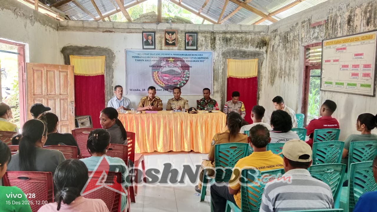 Babinsa Koramil 1602-02/Wolowaru Dampingi Musrenbangdes Penetapan RKPDesa dan PiDes